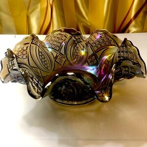 COPY - Vintage Imperial smoke glass bowl